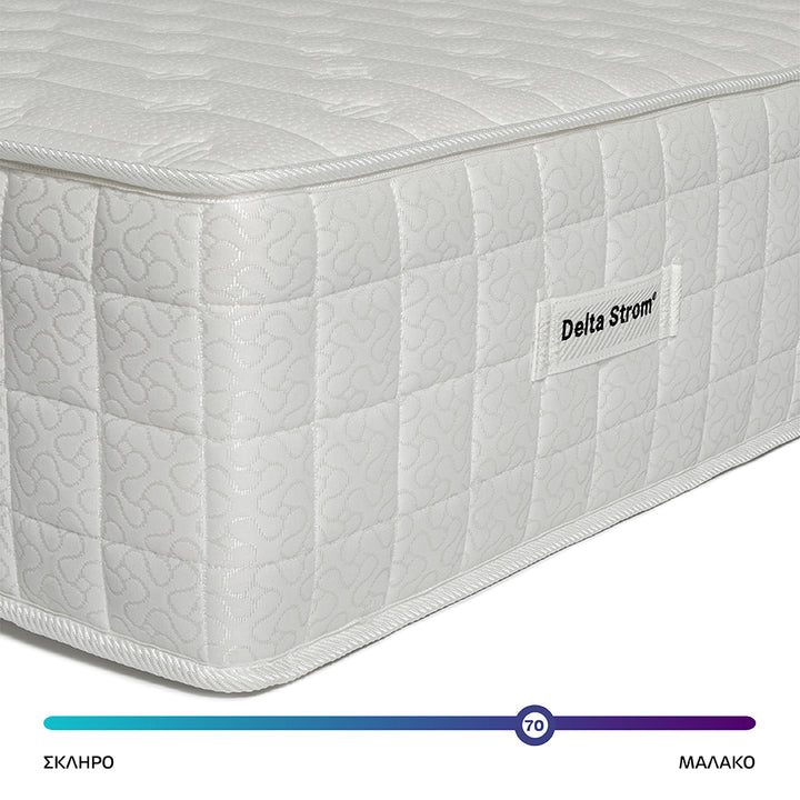 delta strom ανατομικο στρωμα με ανεξαρτητα ελατηρια και memory foam με υφασμα tencel